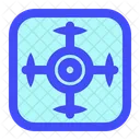 Drohne Hubschrauber Antenne Symbol