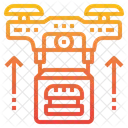 Drohne Lieferung Essen Symbol