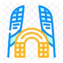 Drohne Rennen Flagge Symbol
