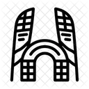 Drohne Rennen Flagge Symbol
