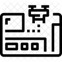 Drohne Tracking Karte Symbol