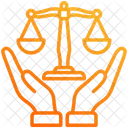 Droits De Lhomme Echelle Justice Icône