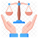 Droits De Lhomme Echelle Justice Icône