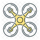 Drone Quadcopter Technology Icon