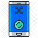 Mobile Phone Drone Icon