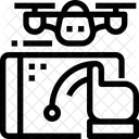 Diapositive Drone Controleur Icône