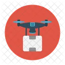 Drone Parcel Delivery Icon