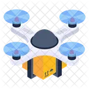 Drone Delivery Quadcopter Delivery Drone Parcel Icon