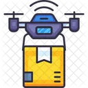 Drone Flying Robot Icon