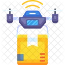 Drone Flying Robot Icon