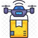 Drone Flying Robot Icon