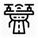 Drone Flight Path  Icon