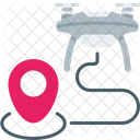 Drone Route  Icon