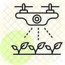 Drone Sprayer Farm Icon