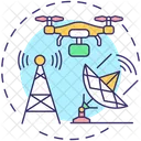 Drone Satellite Photography Icon