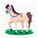 Drooling Horse Horse Cartoon Horse Stickers Icon