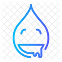 Drooling Emoji Smileys Expression Emoticon Mineral Water Drop Blood アイコン