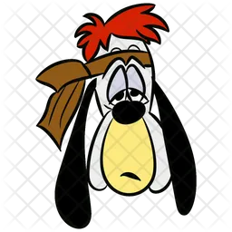 Droopy Dog Icon - Download in Doodle Style
