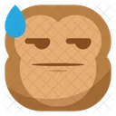 Flat Drop Monkey Icon