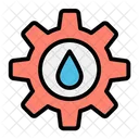 Drop Water Drop Gear Icon