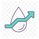 Drop and rising arrow  Icon