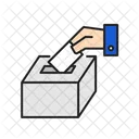 Voting Right Filled Outline Icon Set Icons Are Created On Pixel Grid 64 X 64 Pixel Lets Enjoy Please Icon