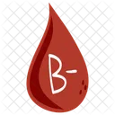 Drop Blood Type B Minus Ilustration Hospital Emergency Icon