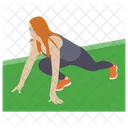 Drop Down Exercise Gym Exercise Gym Girl Icon