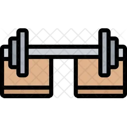 Drop Pads Barbell  Icon
