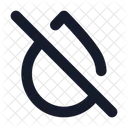Droplet Slash Icon