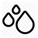 Droplets Rain Water Icon