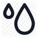 Droplets Rain Water Icon