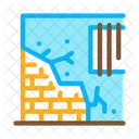 Dropped Foundation House Icon