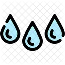 Drops Liquid Water Icon
