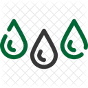 Drops Liquid Water Icon