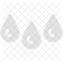 Drops Liquid Water Icon