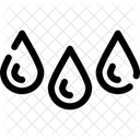 Drops Liquid Water Icon