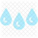 Drops Liquid Water Icon