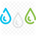 Drops Liquid Water Icon