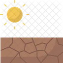 Drought Water Shortage Dry Land Icon
