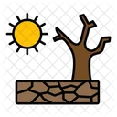 Dry Nature Disaster Icon