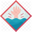 Drown Swimming Danger Icon