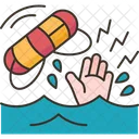 Drowning Rescue Water Icon