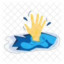 Drowning Hand Drowning Drowning Victim Icon
