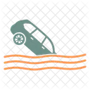 Drowning Accident Car Icon