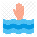 Drowning Car Emergency Icon