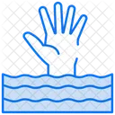 Drowning Emergency Help Icon