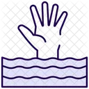 Drowning Emergency Help Icon