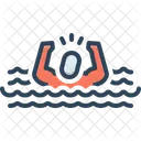 Drowning Life In Danger Sink Icon