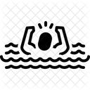 Drowning Life In Danger Sink Icon